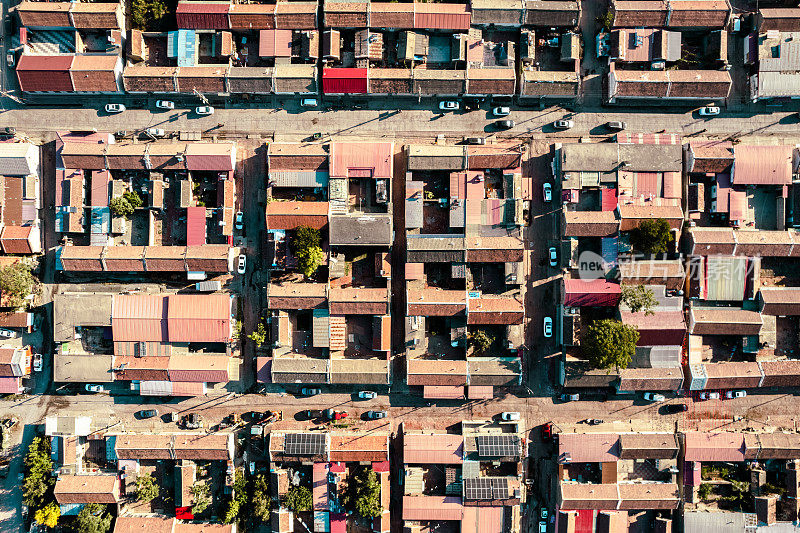 郊区房屋鸟瞰图/中国